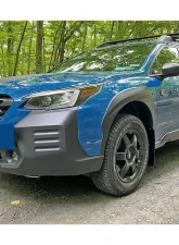 Rally Armor Black Mud Flap Grey Logo Subaru Outback Wilderness 2022                                     - MF76-UR-BLK/GRY - Image 2
