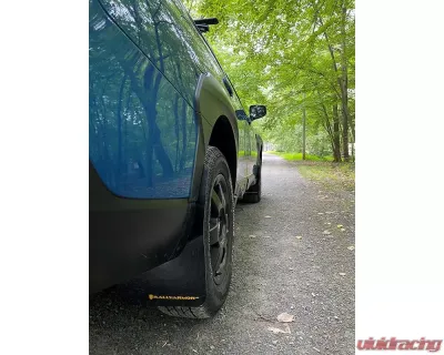 Rally Armor Black Mud Flap Red Logo Subaru Outback Wilderness 2022 - MF76-UR-BLK/RD