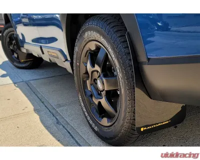 Rally Armor Black Mud Flap White Logo Subaru Outback Wilderness 2022 - MF76-UR-BLK/WH