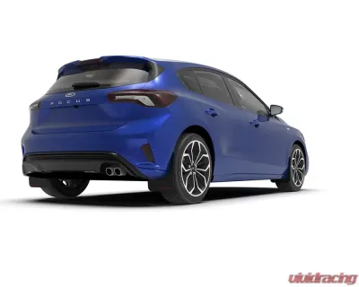 Rally Armor Black UR Mud Flap w/ Red Logo Ford Focus ST MK4 Hatch 2019-2022 - MF77-UR-BLK/RD