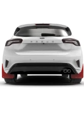 Rally Armor Black UR Mud Flap w/ Red Logo Ford Focus ST MK4 Hatch 2019-2022                                     - MF77-UR-BLK/RD - Image 5