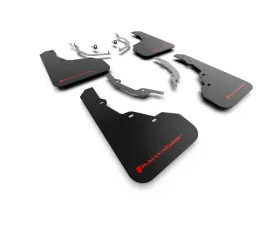 Rally Armor Black UR Mudflap with Red Logo Hyundai Santa Cruz 2022