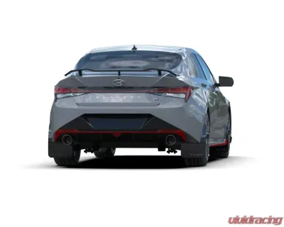 Rally Armor Black UR Mudflap with Light Blue Logo Hyundai Elantra N | N Line 2022 - MF79-UR-BLK-PBL