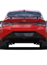 Rally Armor Black UR Mudflap with Light Blue Logo Hyundai Elantra N | N Line 2022                                     - MF79-UR-BLK-PBL - Image 3