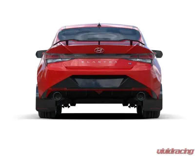 Rally Armor Black UR Mudflap with Light Blue Logo Hyundai Elantra N | N Line 2022 - MF79-UR-BLK-PBL