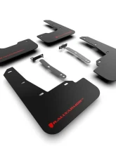 Rally Armor Black UR Mudflap with Red Logo Hyundai Elantra N | N Line 2022                                     - MF79-UR-BLK-RD - Image 3