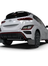 Rally Armor Black UR Mudflap with Grey Logo Hyundai Kona N 2022                                     - MF83-UR-BLK-GRY - Image 2