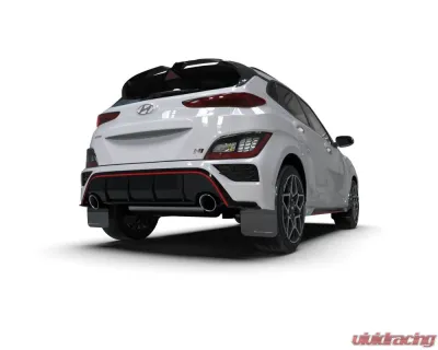Rally Armor Black UR Mudflap with Grey Logo Hyundai Kona N 2022 - MF83-UR-BLK-GRY