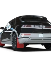 Rally Armor Red Mudflap w/ Black Logo Hyundai Ioniq 5 2022                                     - MF87-UR-RD-BLK - Image 2