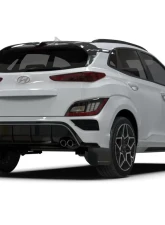 Rally Armor Black UR Mudflap with Red Logo Hyundai Kona N Line 2022                                     - MF93-UR-BLK-RD - Image 2