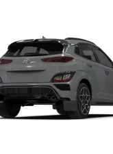 Rally Armor Black UR Mudflap with White Logo Hyundai Kona N Line 2022                                     - MF93-UR-BLK-WH - Image 2