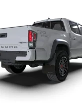 Rally Armor Black Mudflap with Metallic Black Logo Toyota Tacoma 2016-2022                                     - MF94-BLK-MBK - Image 3