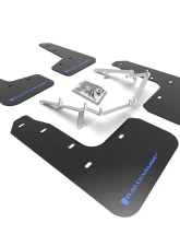 Rally Armor Black Mud Flap with Blue Logo Honda Civic Civic EX | EX-L | LX (Hatchback) 2017-2021                                     - MF71-UR-BLK/BL - Image 3