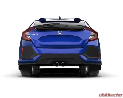 Rally Armor Black Mud Flap with Blue Logo Honda Civic Civic EX | EX-L | LX (Hatchback) 2017-2021 - MF71-UR-BLK/BL