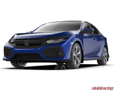 Rally Armor Black Mud Flap with Blue Logo Honda Civic Civic EX | EX-L | LX (Hatchback) 2017-2021 - MF71-UR-BLK/BL