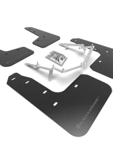 Rally Armor Black Mud Flap with Dark Grey Logo Honda Civic EX | EX-L | LX (Hatchback) 2017-2021                                     - MF71-UR-BLK/DGRY - Image 3