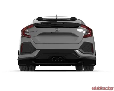 Rally Armor Black Mud Flap with Dark Grey Logo Honda Civic EX | EX-L | LX (Hatchback) 2017-2021 - MF71-UR-BLK/DGRY