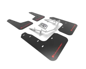 Rally Armor Black Mud Flap with Red Logo Honda Civic Civic EX | EX-L | LX (Hatchback) 2017-2021