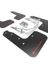 Rally Armor Black Mud Flap with Red Logo Honda Civic Civic EX | EX-L | LX (Hatchback) 2017-2021                                     - MF71-UR-BLK/RD - Image 4