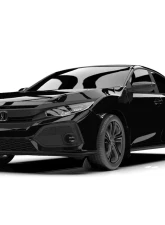 Rally Armor Black Mud Flap with Red Logo Honda Civic Civic EX | EX-L | LX (Hatchback) 2017-2021                                     - MF71-UR-BLK/RD - Image 3