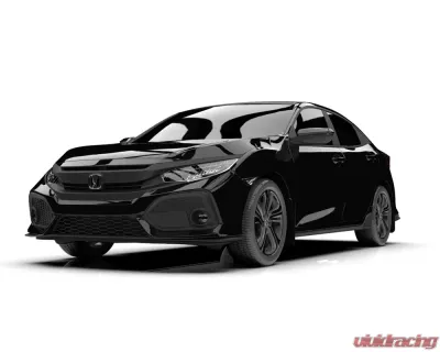 Rally Armor Black Mud Flap with Red Logo Honda Civic Civic EX | EX-L | LX (Hatchback) 2017-2021 - MF71-UR-BLK/RD