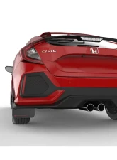 Rally Armor Black Mud Flap with Red Logo Honda Civic Civic EX | EX-L | LX (Hatchback) 2017-2021                                     - MF71-UR-BLK/RD - Image 4
