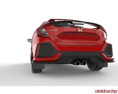Rally Armor Black Mud Flap with Red Logo Honda Civic Civic EX | EX-L | LX (Hatchback) 2017-2021 - MF71-UR-BLK/RD
