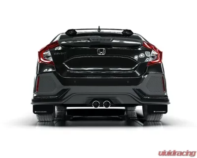 Rally Armor Black Mud Flap with White Logo Honda Civic EX | EX-L | LX (Hatchback) 2017-2021 - MF71-UR-BLK/WH