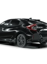 Rally Armor Black Mud Flap with White Logo Honda Civic EX | EX-L | LX (Hatchback) 2017-2021                                     - MF71-UR-BLK/WH - Image 3