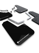 Rally Armor Black UR Mud Flap w/ White Logo (Will Not Fit CX-5) Mazda CX-50 2024                                     - MF107-UR-BLK-WH - Image 2