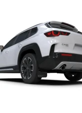 Rally Armor Black UR Mud Flap w/ White Logo (Will Not Fit CX-5) Mazda CX-50 2024                                     - MF107-UR-BLK-WH - Image 2