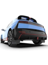 Rally Armor Black Mud Flap Light Blue Logo Hyundai Ioniq 5 N 2025                                     - MF117-UR-BLK-ABL - Image 2