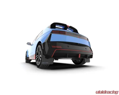 Rally Armor Black Mud Flap Light Blue Logo Hyundai Ioniq 5 N 2025 - MF117-UR-BLK-ABL