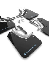 Rally Armor Black Mud Flap Light Blue Logo Hyundai Ioniq 5 N 2025                                     - MF117-UR-BLK-ABL - Image 2