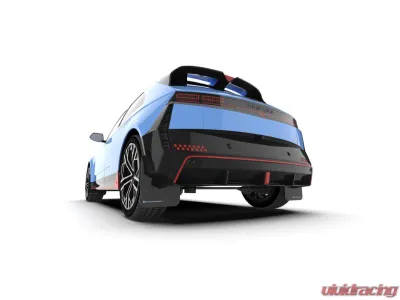 Rally Armor Black Mud Flap w/ Light Blue Logo Hyundai Ioniq 5 N 2025+ - MF117-UR-BLK-PBL
