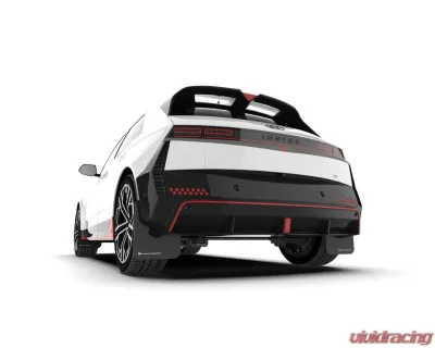 Rally Armor Black Mud Flap Light White Logo Hyundai Ioniq 5 N 2025 - MF117-UR-BLK-WH