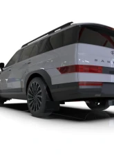 Rally Armor Black Mud Flap Dark Grey Logo Hyundai Santa Fe 2024                                     - MF118-UR-BLK-DGRY - Image 2