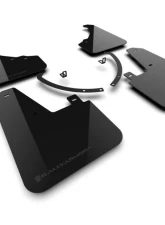 Rally Armor Black Mud Flap Dark Grey Logo Hyundai Santa Fe 2024                                     - MF118-UR-BLK-DGRY - Image 2