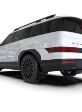 Rally Armor Black Mud Flap White Logo Hyundai Santa Fe 2024                                     - MF118-UR-BLK-WH - Image 2