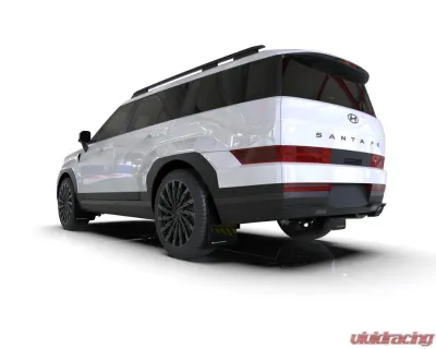 Rally Armor Black Mud Flap White Logo Hyundai Santa Fe 2024 - MF118-UR-BLK-WH
