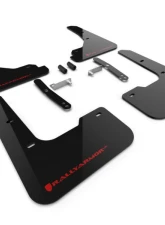 Rally Armor Black Mud Flap w/ Red Logo Hyundai Elantra 2024                                     - MF119-UR-BLK-RD - Image 2