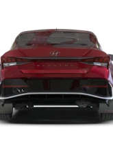 Rally Armor Black Mud Flap w/ Red Logo Hyundai Elantra 2024                                     - MF119-UR-BLK-RD - Image 2