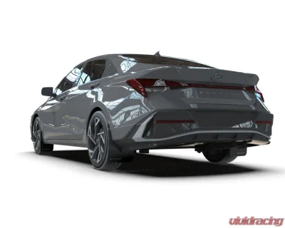 Rally Armor Black Mud Flap Grey Logo Hyundai Elantra N Line 2024 - MF120-UR-BLK-GRY