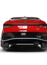 Rally Armor Black Mud Flap Red Logo Hyundai Elantra N Line 2024                                     - MF120-UR-BLK-RD - Image 2