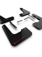 Rally Armor Black Mud Flap Red Logo Hyundai Elantra N Line 2024                                     - MF120-UR-BLK-RD - Image 2