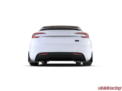 Rally Armor Black UR Mud Flap w/ White Logo Tesla Model 3 Highland 2024 - MF122-UR-BLK-WH