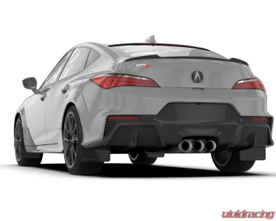 Rally Armor Black Mud Flap Dark Grey Logo Acura Integra Type S 2023-2024 - MF129-UR-BLK-DGRY