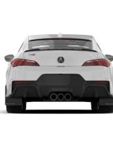 Rally Armor Black Mud Flap White Logo Acura Integra Type S 2023-2024                                     - MF129-UR-BLK-WH - Image 2