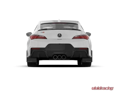 Rally Armor Black Mud Flap White Logo Acura Integra Type S 2023-2024 - MF129-UR-BLK-WH