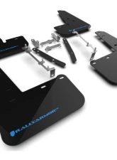 Rally Armor Black Mud Flap w/ Light Blue Logo Toyota GR Corolla 2023-2024                                     - MF89-UR-BLK-NB - Image 2